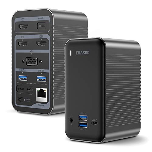 EUASOO Docking Station USB-C 4K 15-in-1 Docking Station ES-DC004 - [BLACK]