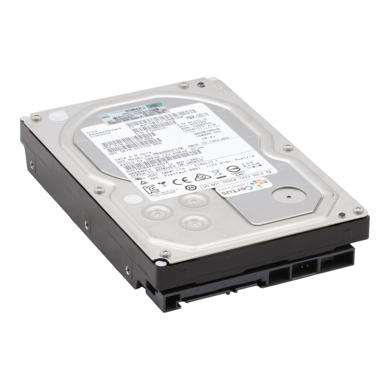 HGST HPE 7K6000 4TB S-ATA III 6Gb/s 128MB HUS726040ALA614 820193-002 3.5" HDD