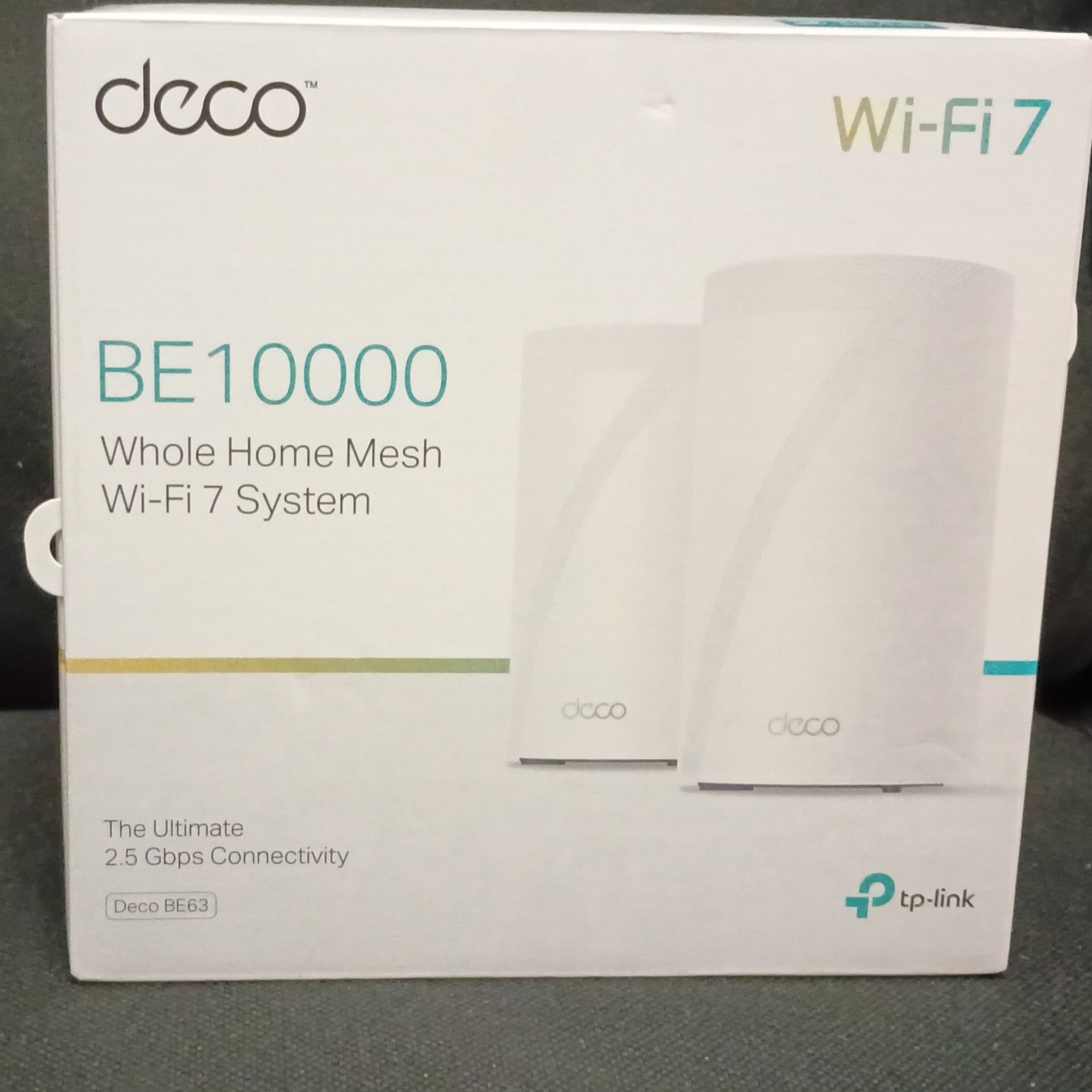 TP-LINK Deco BE63 Wi‑Fi 7 BE10000 Tri-Band Mesh Router 2-Pack White