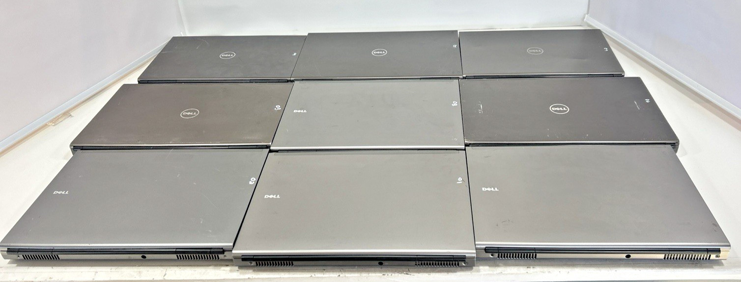 Lot of (9) Dell Precision Laptops. M6700, M6600, M6500, M6400, M4800, M4600