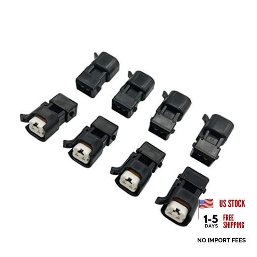 8pcs Fuel Injector Adapter Kit - Compatible with EV1 to USCAR EV6 & EV1