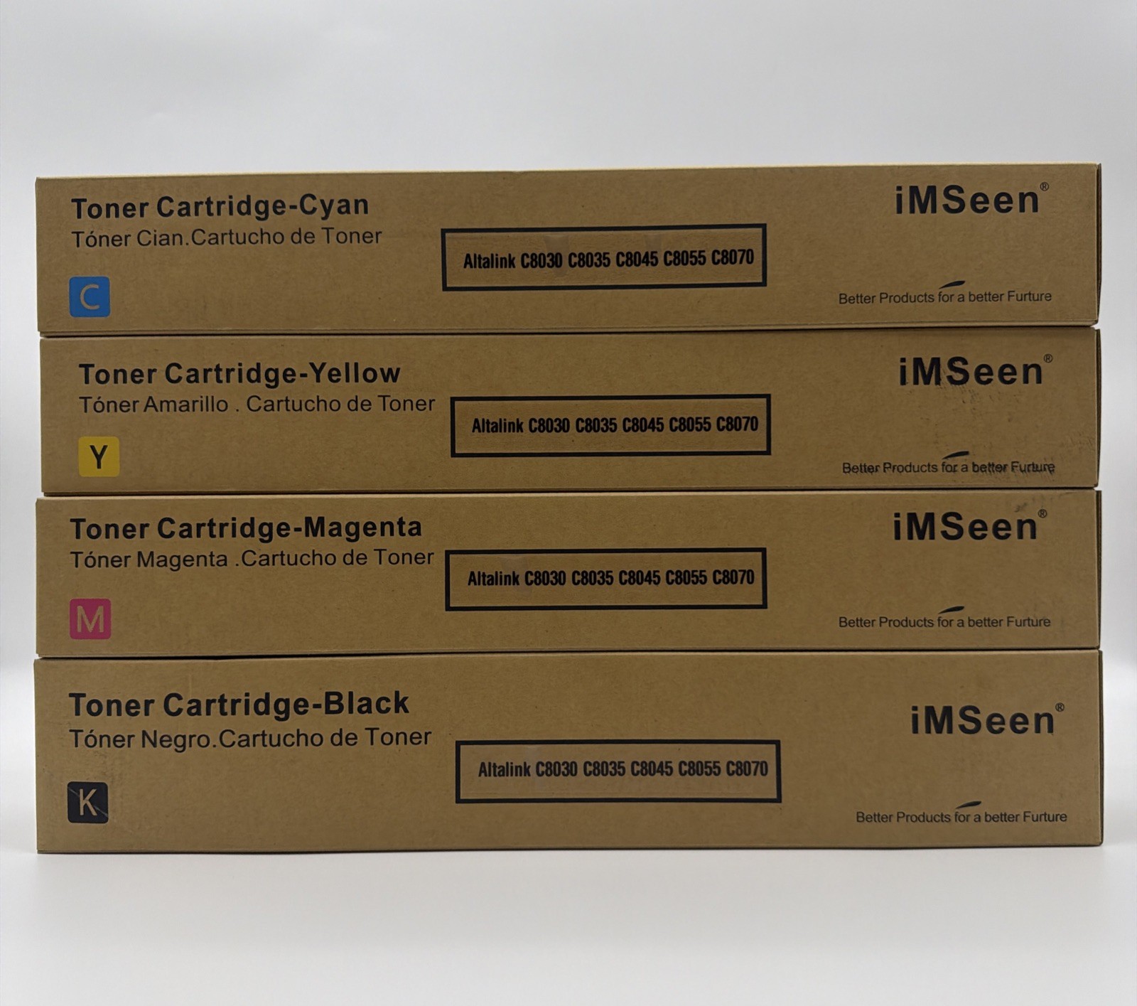 Replacement Toner for Xerox AltaLink C8030 C8035 C8055 | 006R01697-700 | 4 Pack