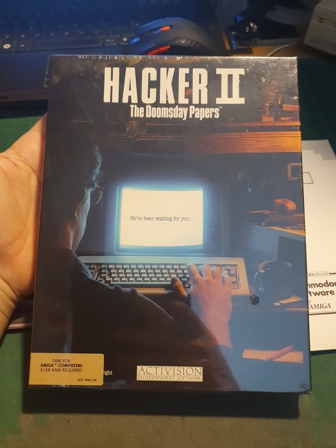 HACKER II SEALED GAME X AMIGA 500 1000 2000 ACTIVISION FLOPPY DISK