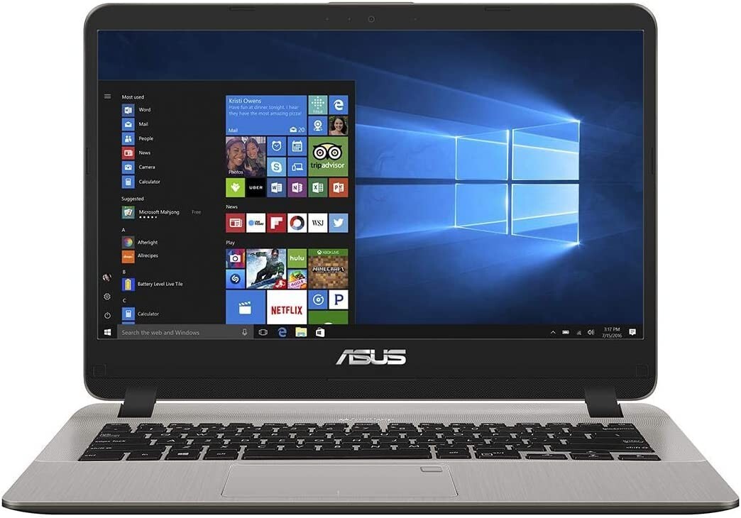 NEW Asus Vivobook Laptop 14" Display Intel Celeron N4000 8GB 1TB HDD WIN10 GOLD
