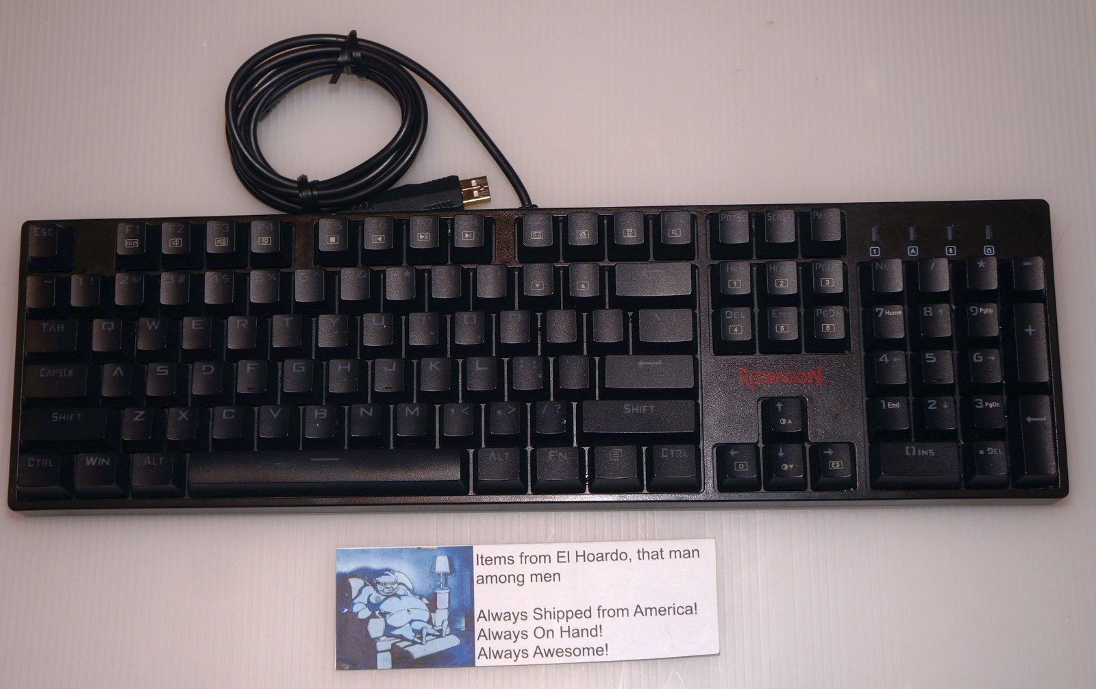 Red Dragon Mechanical Gaming Keyboard K582 RGB Surara Quiet Back Light Colors