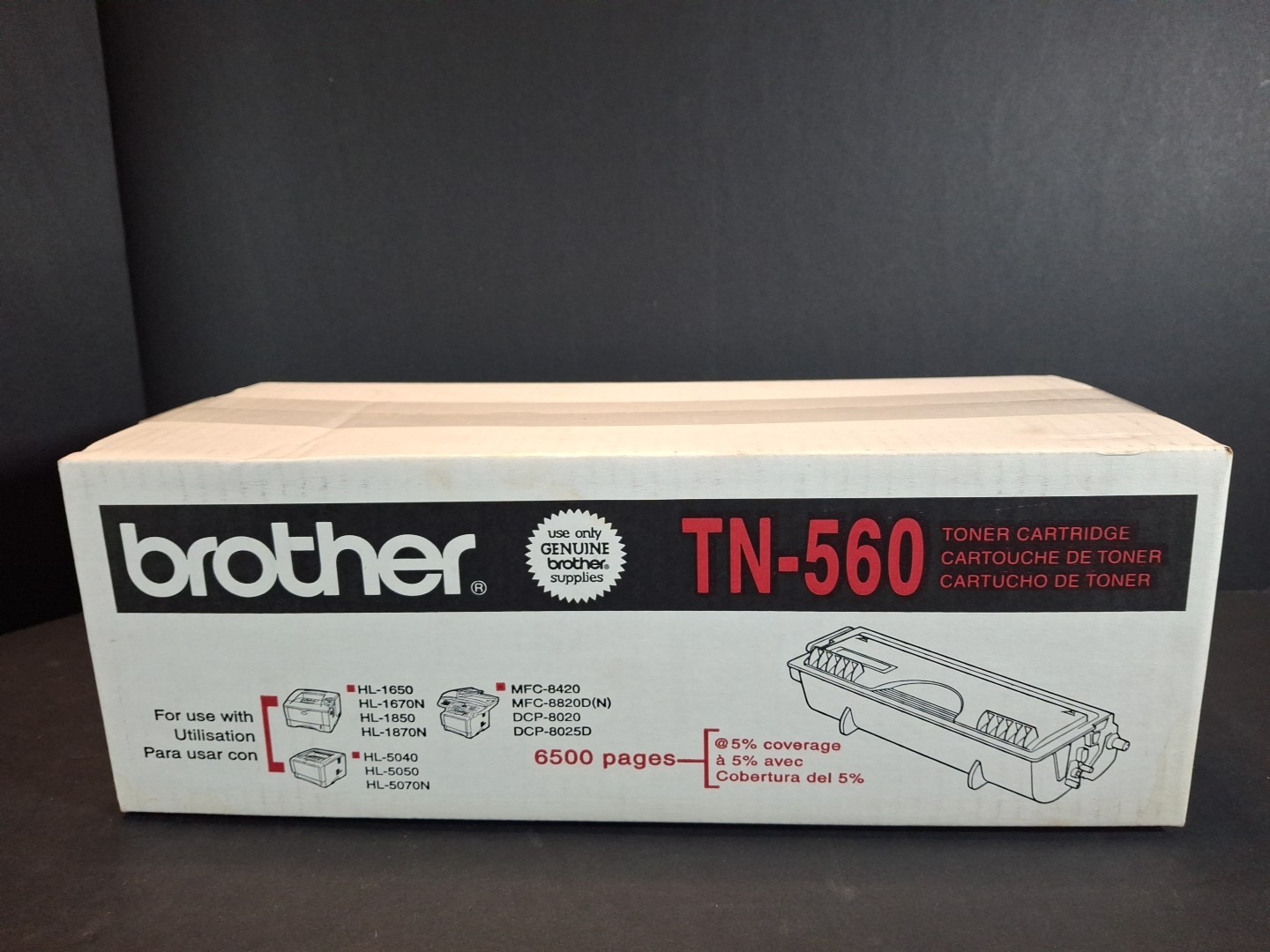 New Brother TN560 Black Toner Cartridge
