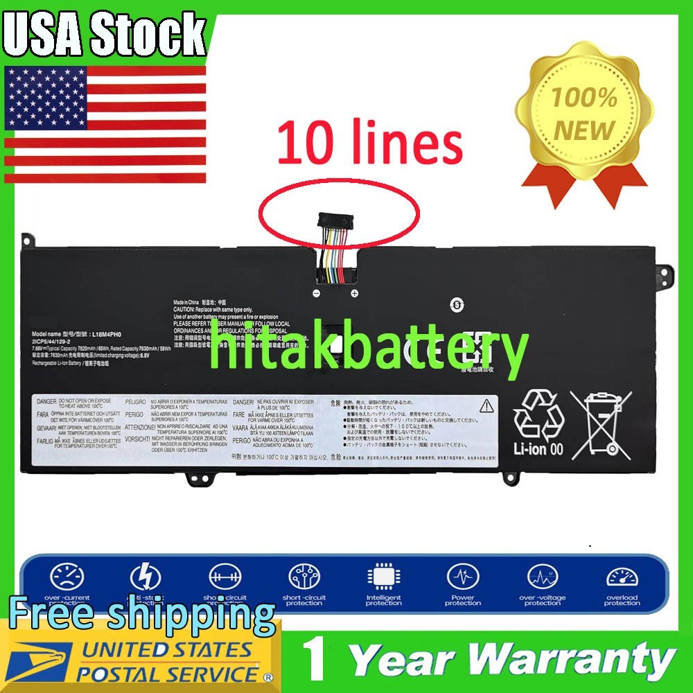 L18M4PH0 L18C4PH0 Laptop Battery for Lenovo Yoga C940 14 C940-14IIL 5B10W67180