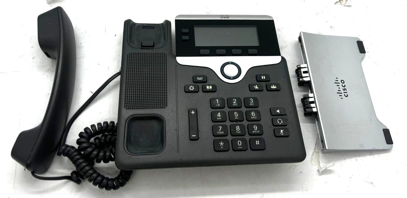 LOT OF 5: CISCO CP-7821-3PPC-K9-V04 IP BUSINESS PHONE W/HANDSET  & STAND