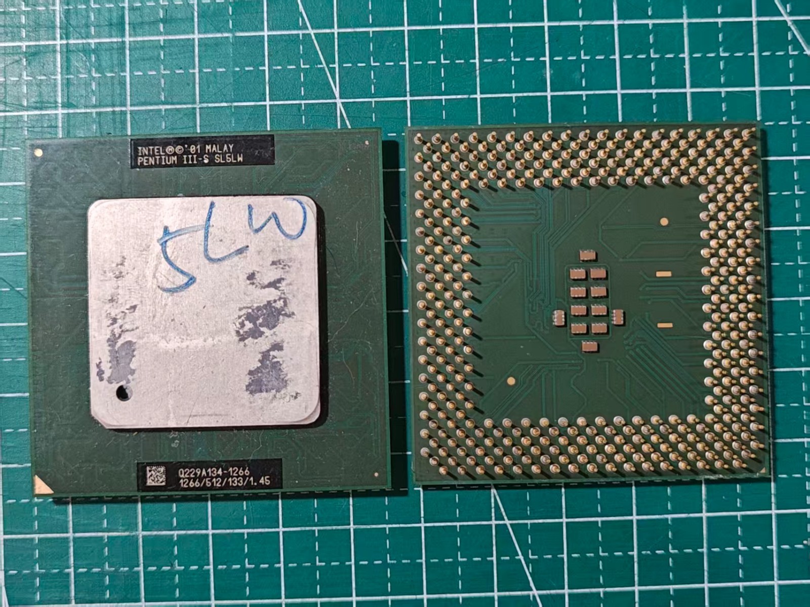 1x Intel Tulatin Pentium III-S SL5LW 1266/512/133/1.45 Socket370 CPU Working