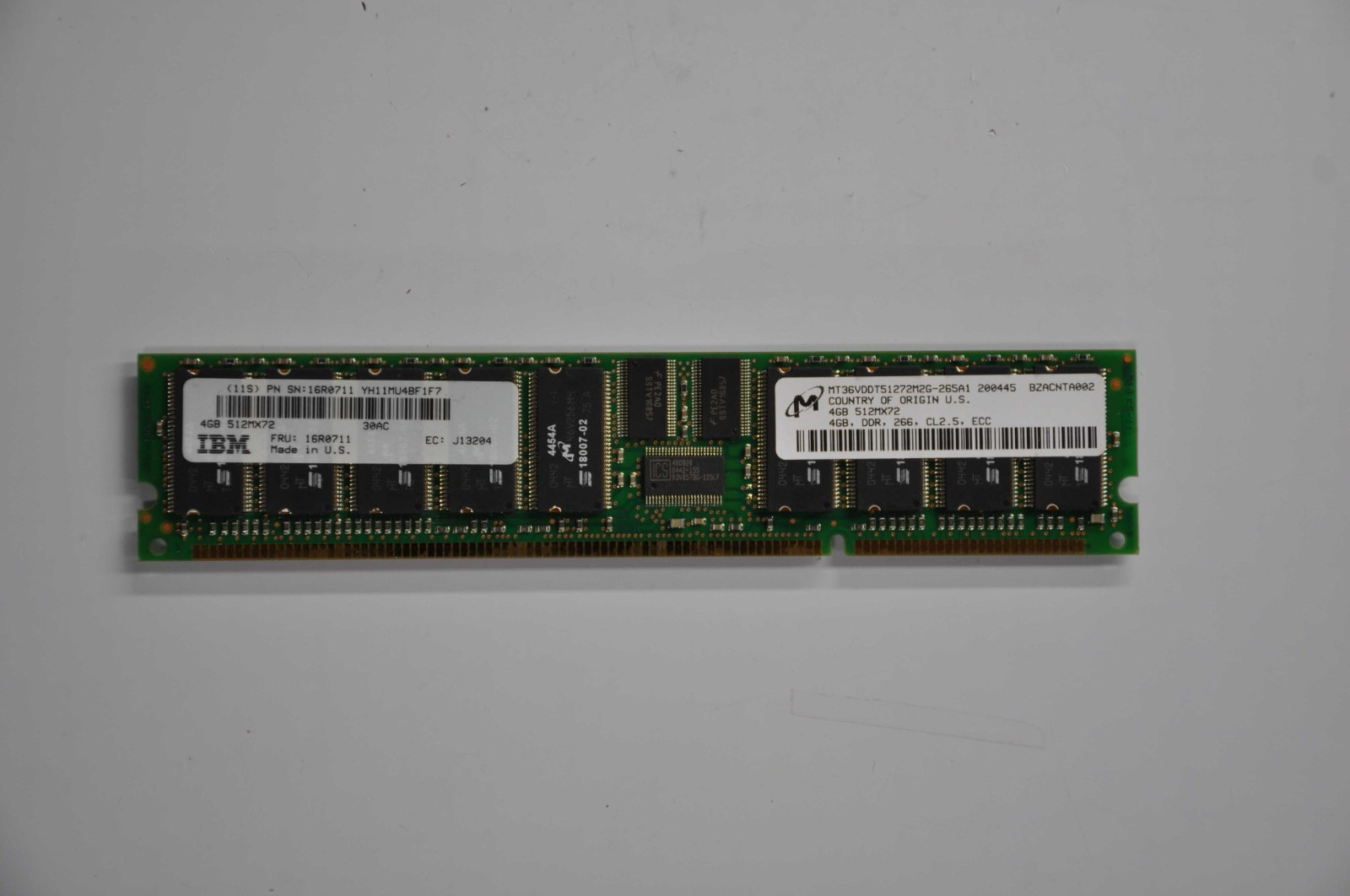 MEMORY 4GB DDR 266 ECC GRADE B 16R0711