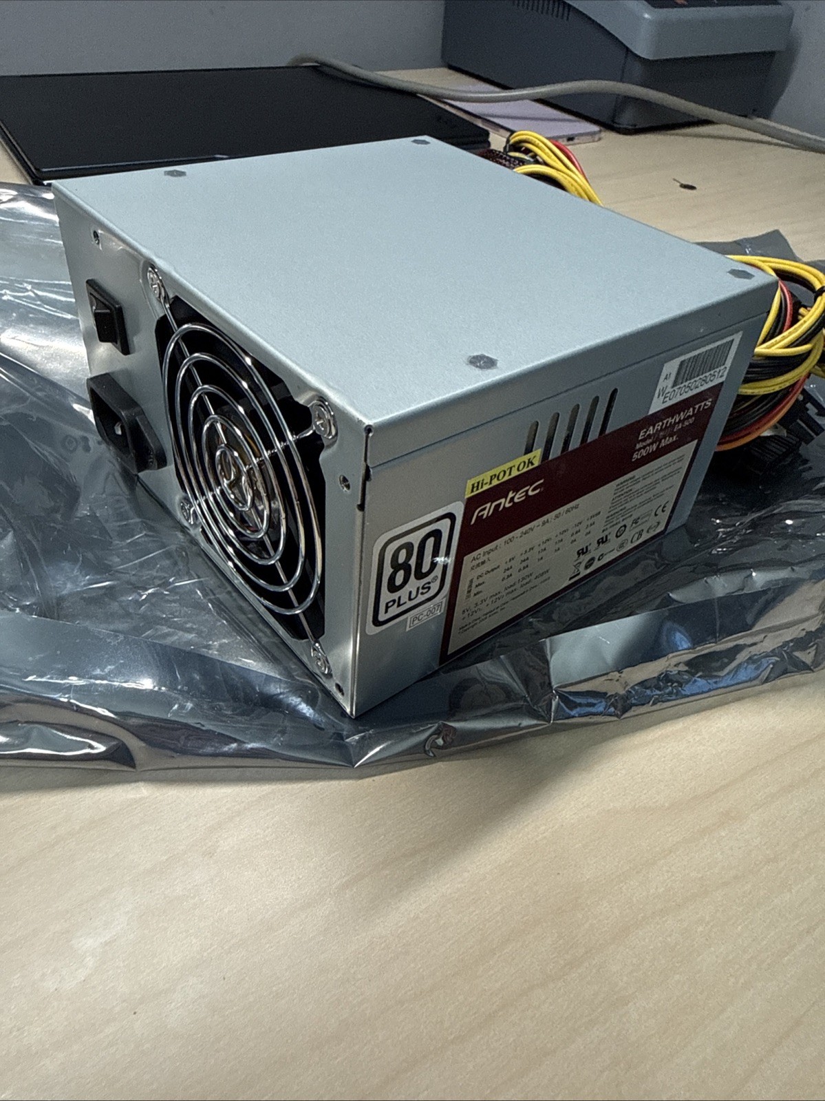 Antec EarthWatts EA-500 500W 80 PLUS ATX Power Supply PSU - Sold AS-IS
