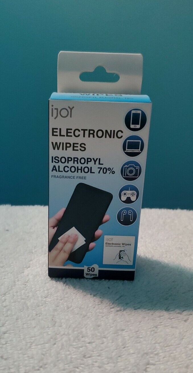 IJOY Electronic Wipes 50 per box Isopropyl Alcohol Fragrance Free 