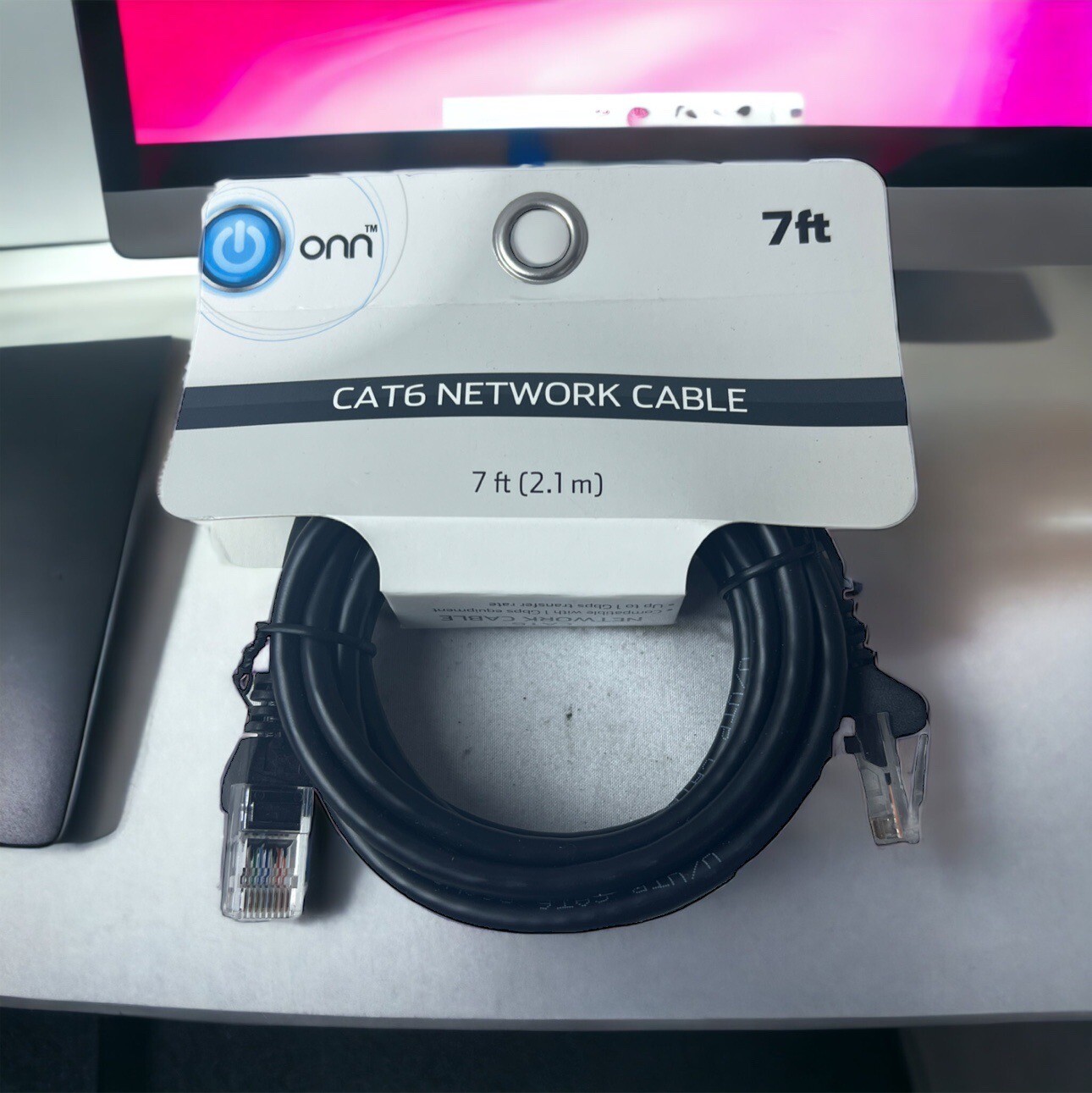 Onn Cat 6 Network Cable 7 Feet