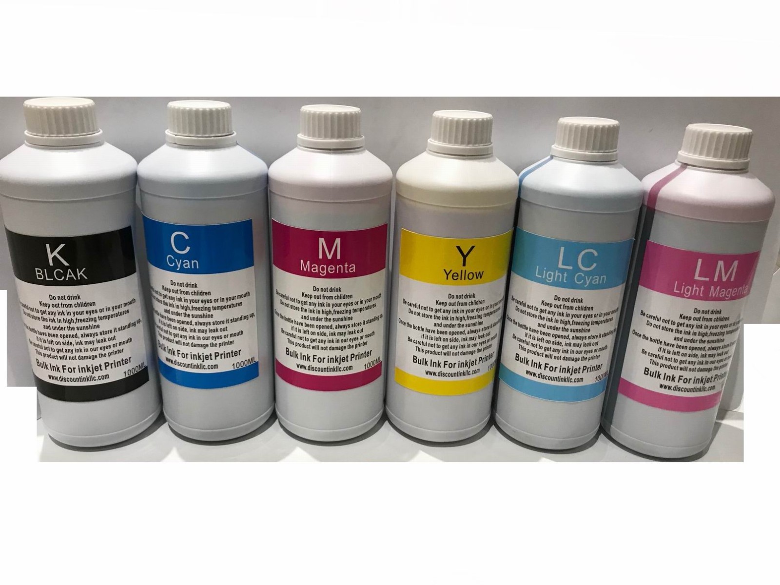 Bulk refill ink HP 84 85 Designjet 130 printer series 6x1000ml