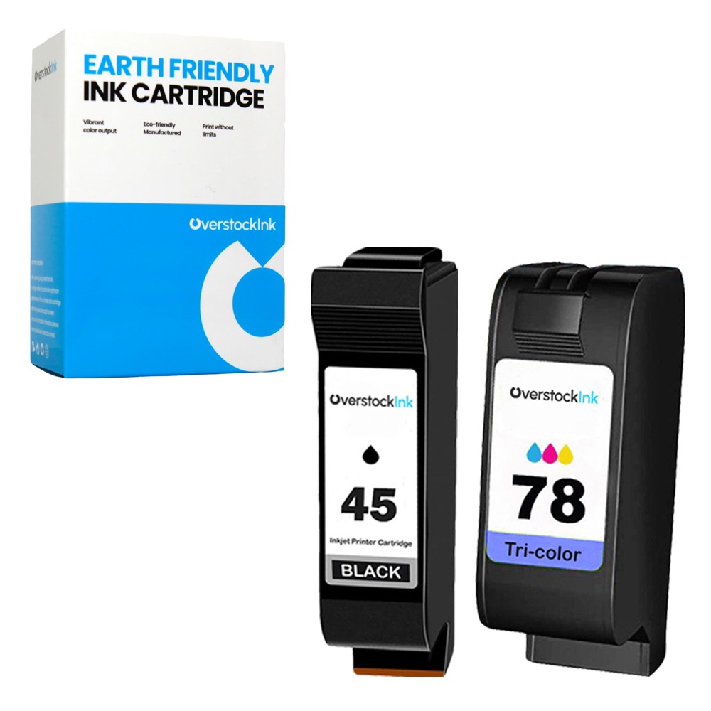 OSI 2PK Compatible HP 45 78 Ink Cartridges Combo Pack for DeskJet 930 9300 932