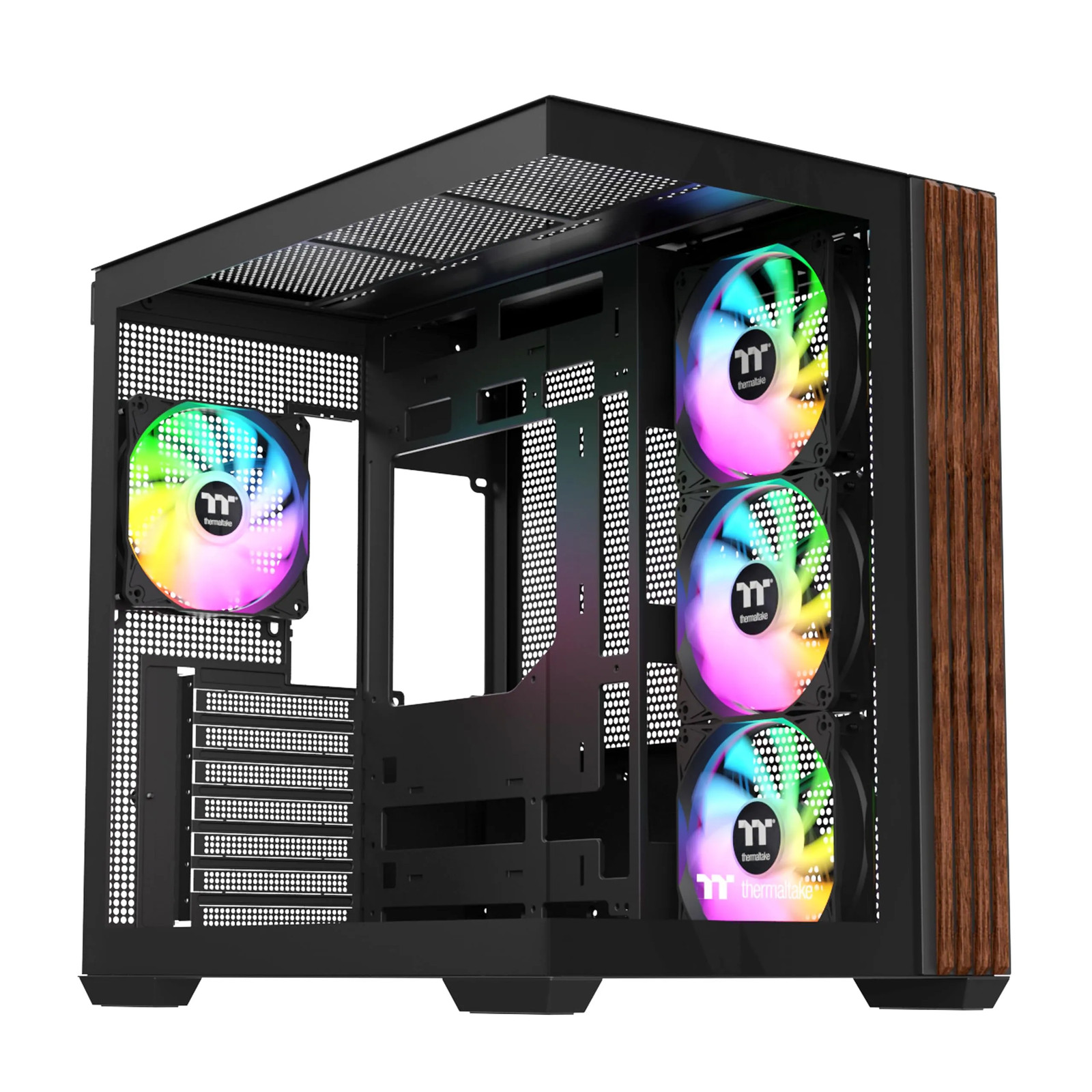 Thermaltake View 380 WS ARGB CA-1Z2-00M1WN-WS Mid Tower Case 4x120mm Fans Black