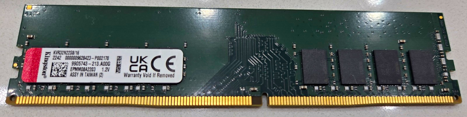 Kingston 16GB DDR4-3200 RAM PC4-25600 Non-ECC Memory *Tested*