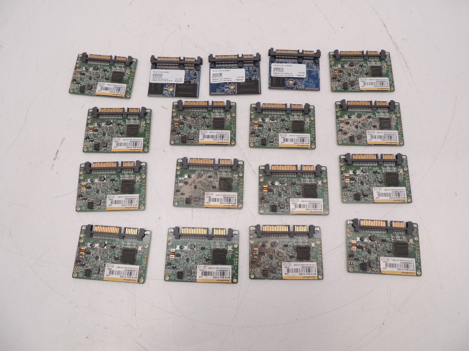 Lot of 17 Apacer InnoDisk 4GB 8GB 16GB MLC Half Slim Sata SSD Solid State Drive
