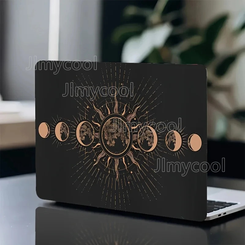 2 Pack Sun and Moon Scratch proof Laptop Stickers Wear-resistant Self-Adhesive