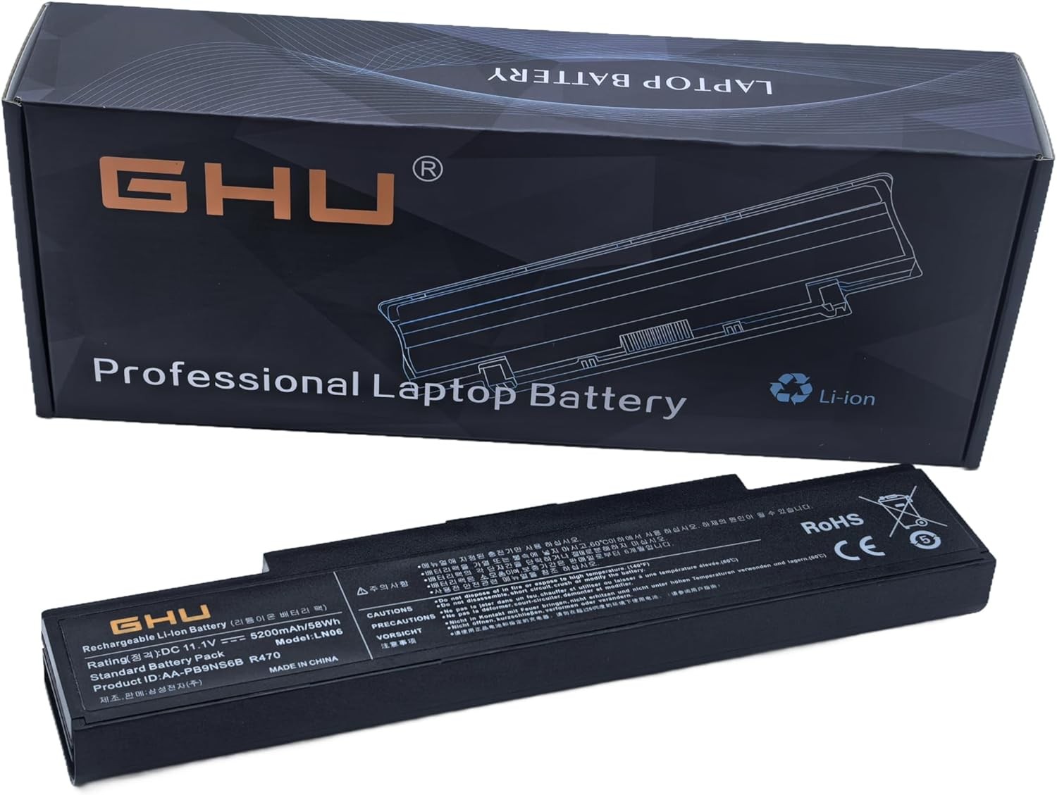 New Battery 58 WH AA PB9NC6B Compatible with Samsung NP RV508 NT RV508 P210