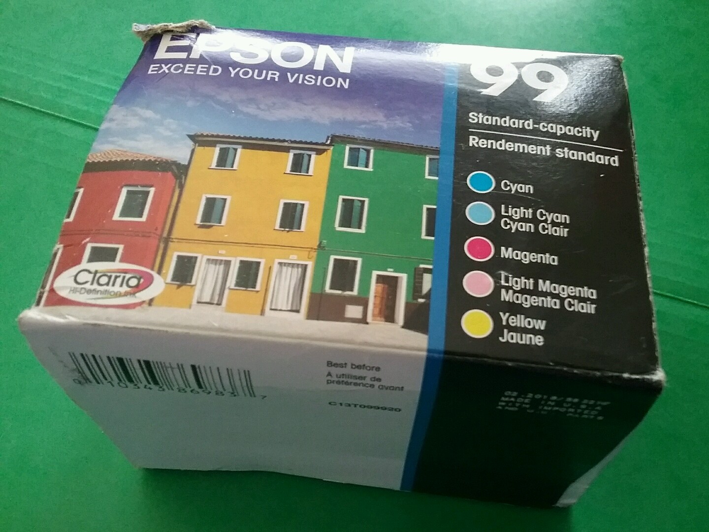 2018 Set Genuine Epson 99 T099 Color Ink T099920 Artisan 700 710 725 800 810 835