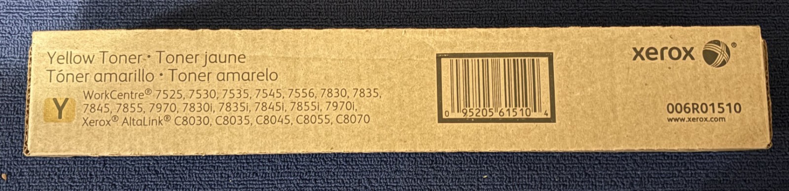NIB OEM Original Xerox 006R01510 Yellow Toner Cartridge