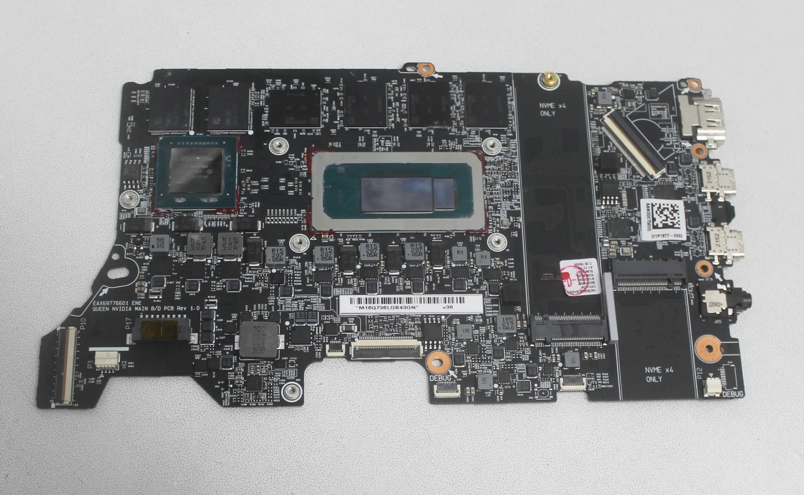 16Z90Q-R-MB LG GRAM MOTHERBOARD I7-1260P 2.1GHZ 16Z90Q-R.APB9U1 "GRADE A"