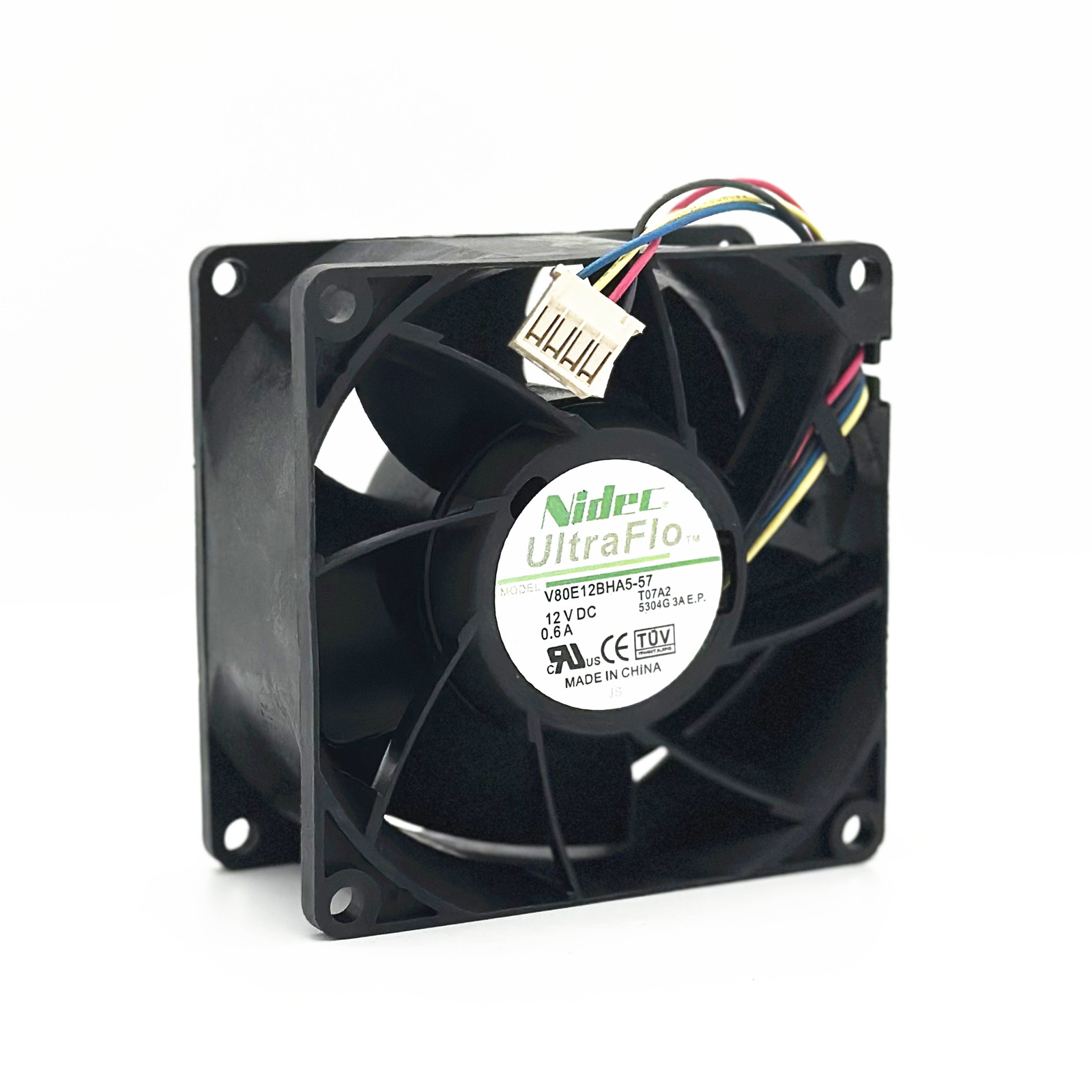 1pcs FAN-0126L4 V80E12BHA5-57 T07A2 12V 0.6A 4-pin 8038 ultra-micro server fan 