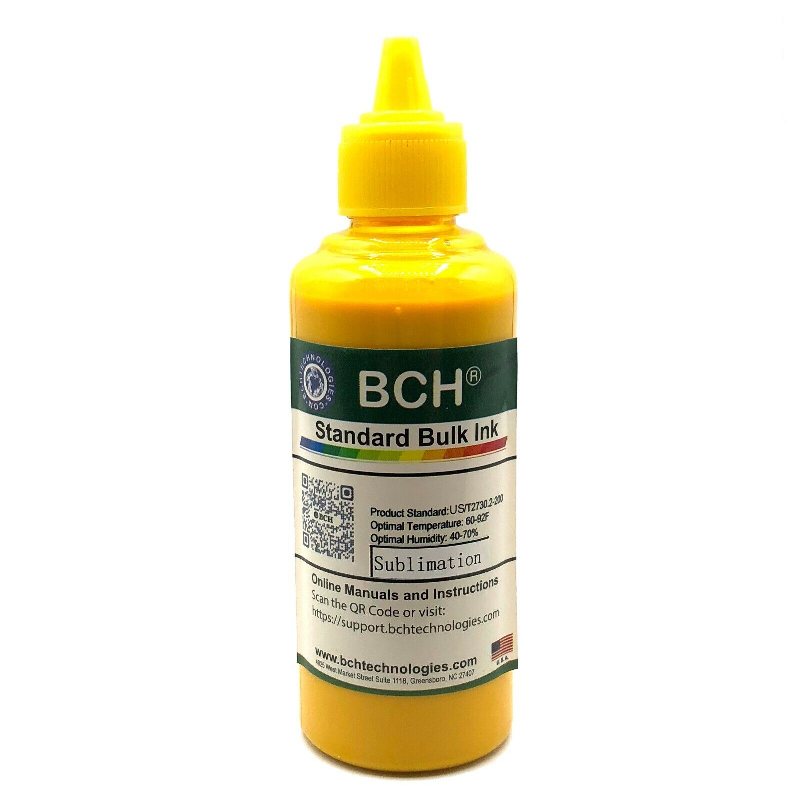 BCH Standard 100 ml Yellow Sublimation Ink for Epson (IS100Y-CE)