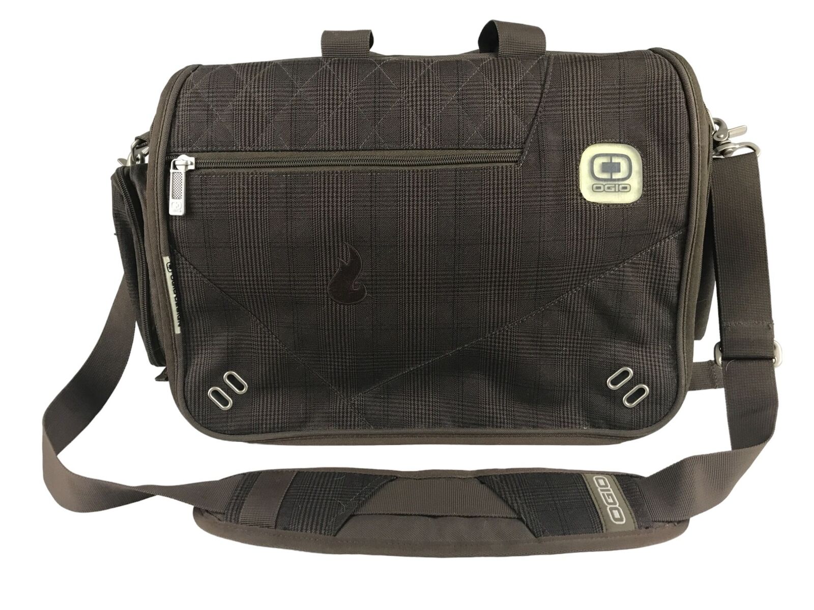 Ogio Brown Classification #03507 Key Clip Organizer Panel Shoulder/Messenger Bag