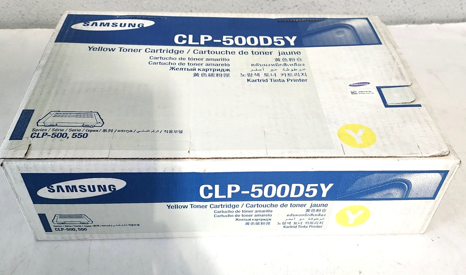 Samsung CLP-500D5Y Yellow Toner Cartridge CLP-500 CLP-550 Genuine New Sealed Box