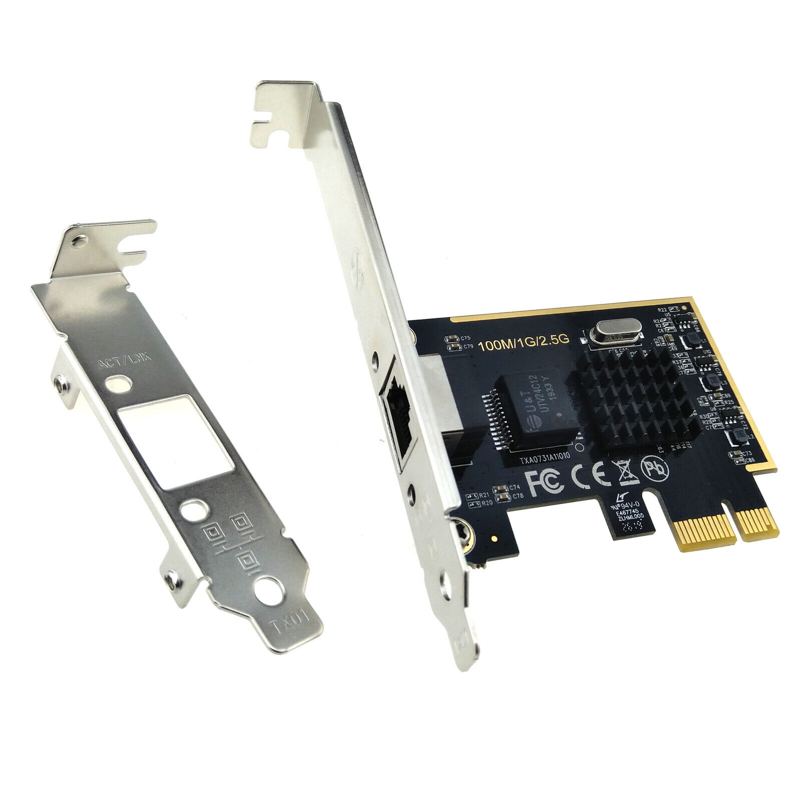 2.5Gbps Desktop PC PCIe Network Adapter Gigabit Ethernet RJ45 Server LAN Card