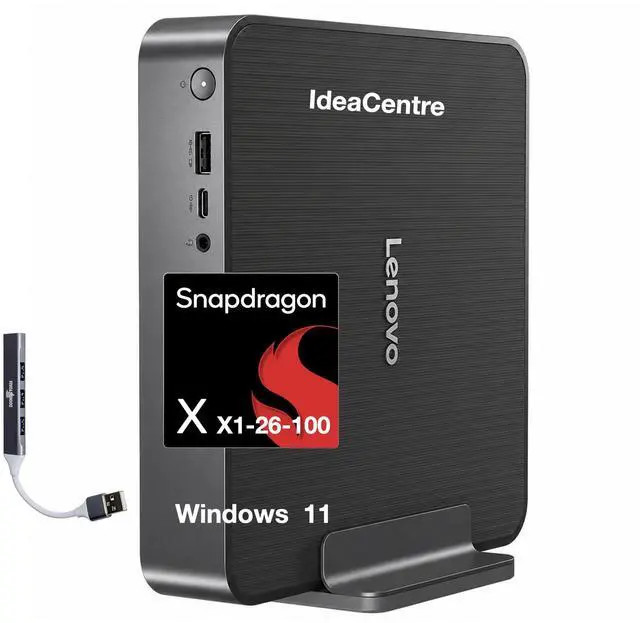 Lenovo IdeaCentre SDX126 + Mini Snapdragon X X1-26-100 1TB SSD 32GB LPDDR5X