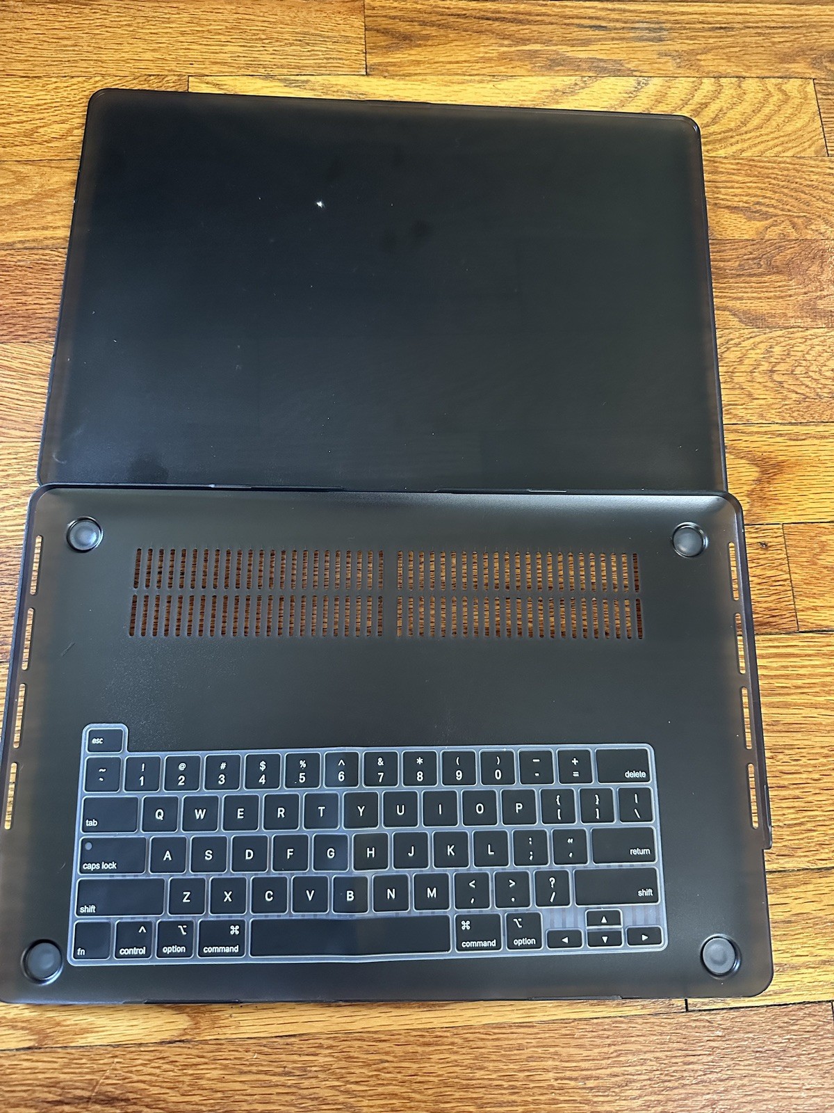Black Rubberized Matte Hard Case Cover Skin For Macbook Pro /14 Inches