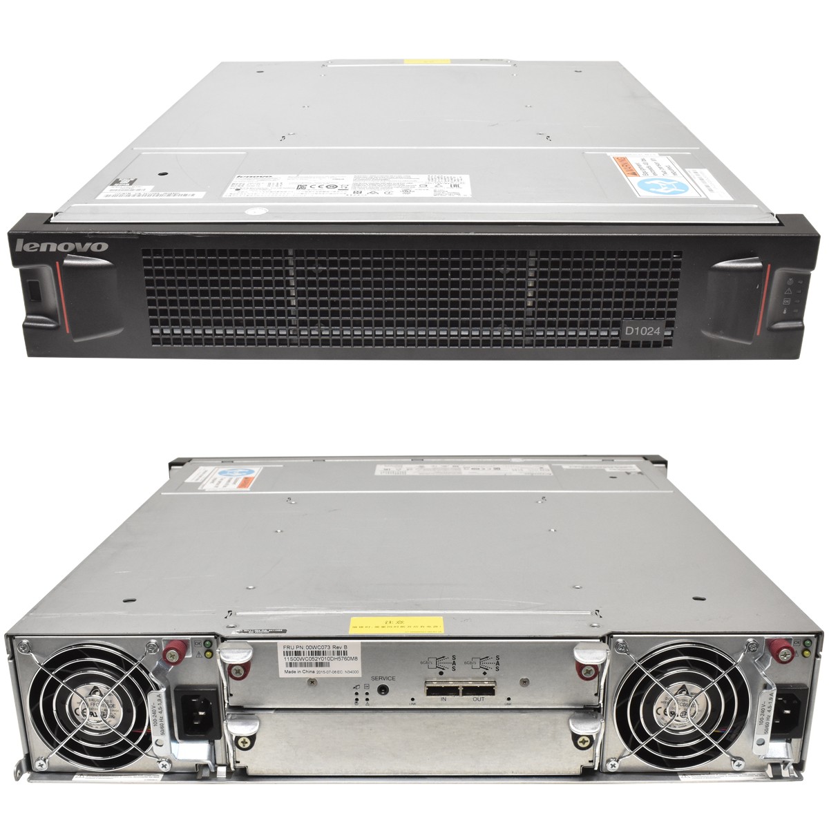 Lenovo Storage Expansion D1024 2U 1x ESM 6Gb/s SAS 24x 2.5 Bay 2x PSU