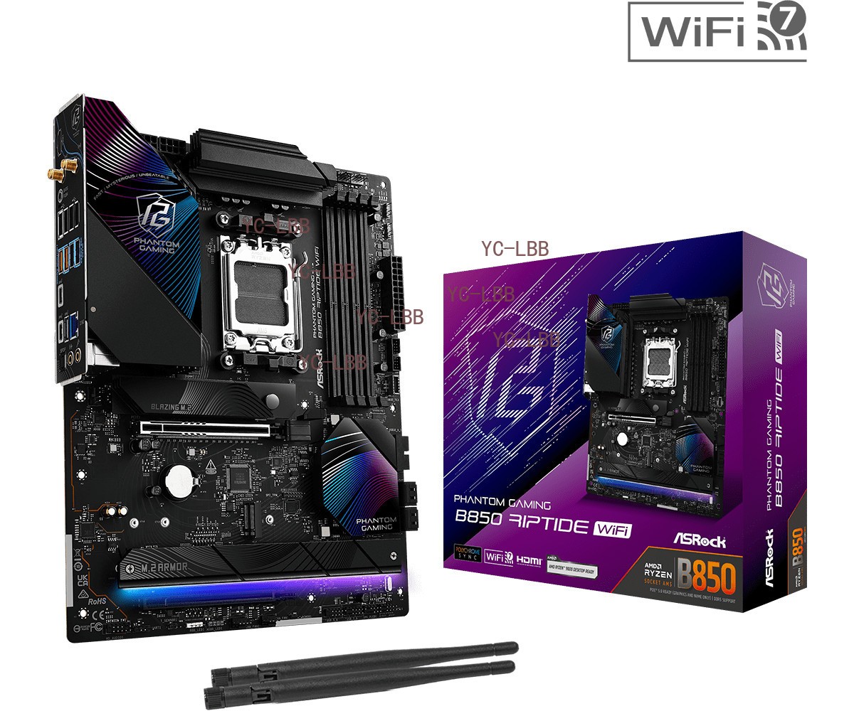 ASRock B850M Riptide WiFi DDR5 Socket AM5 Motherboard