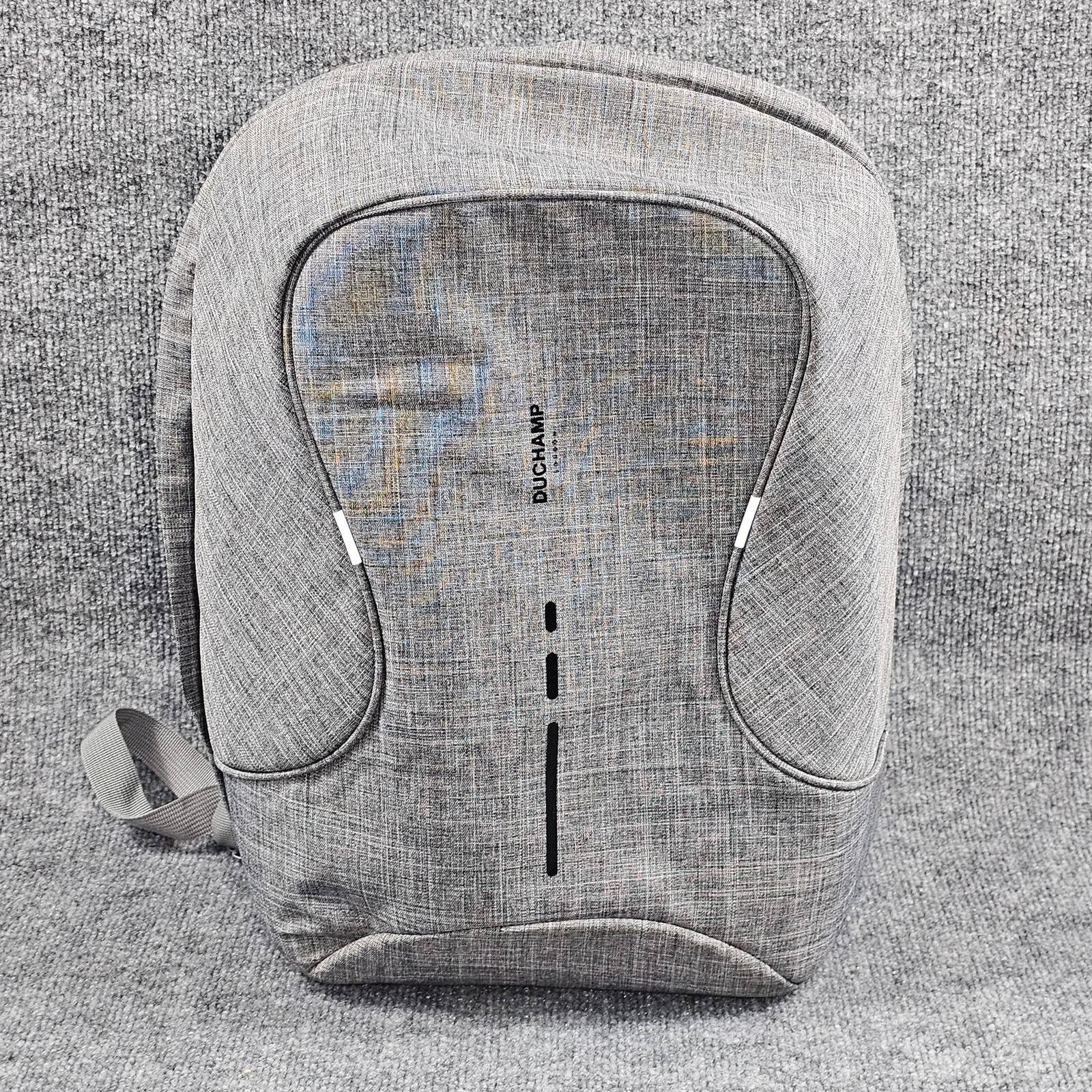 Duchamp London Gray Laptop Backpack Anti-Theft  Tamper Proof