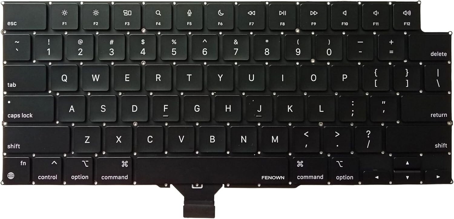 Keyboard Replacement Laptop US Layout MacBook Pro 14" M3 A2918 A2992 2023