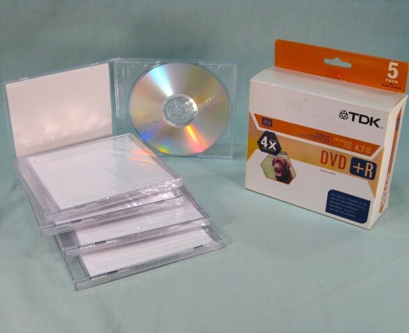 TDK DVD+R Recordable 4x Speed 4.7 GB 5-Pack w/ Jewel Cases