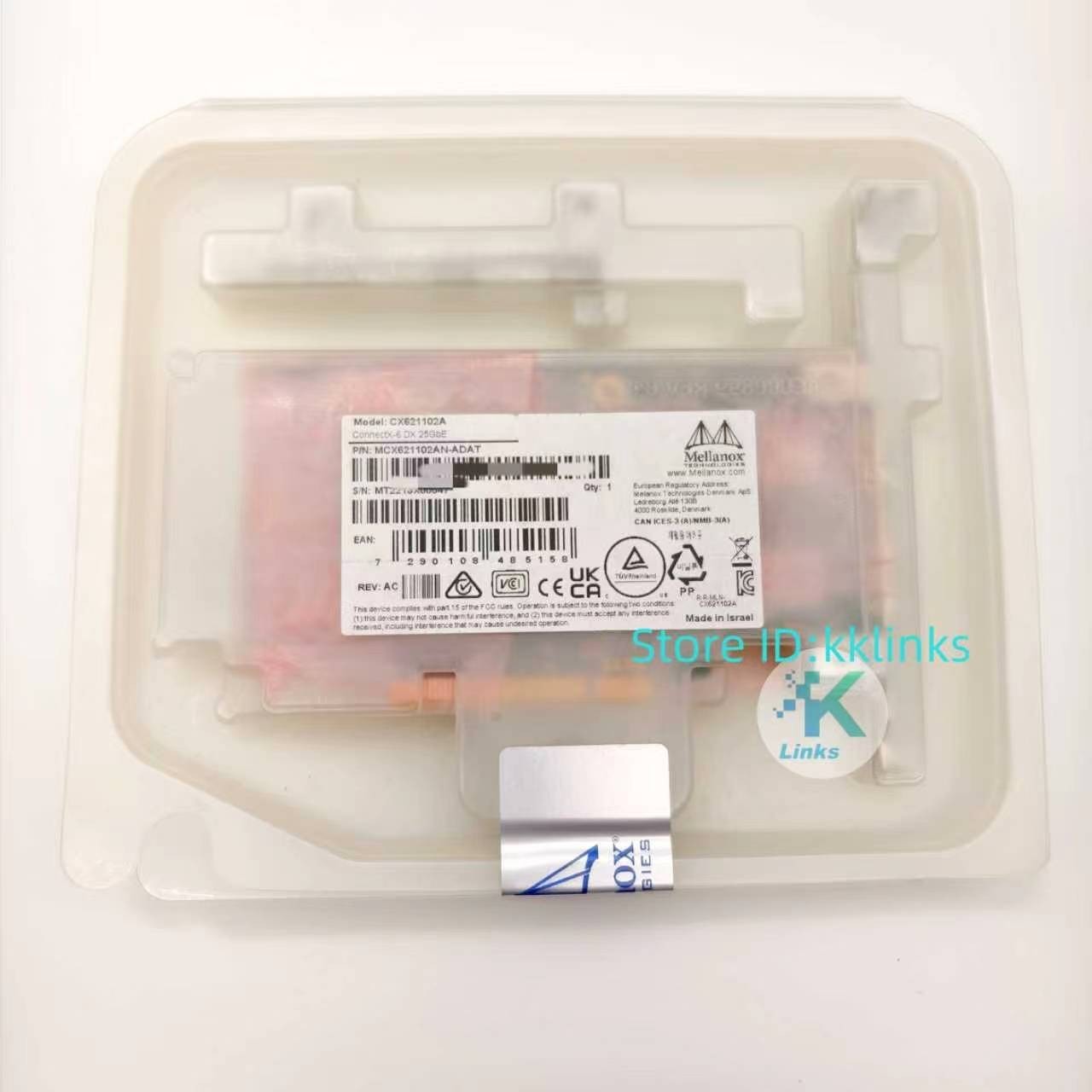 New Mellanox MCX621102AN-ADAT ConnectX-6 Dual-Port  25GbE SFP28 Network Adapter