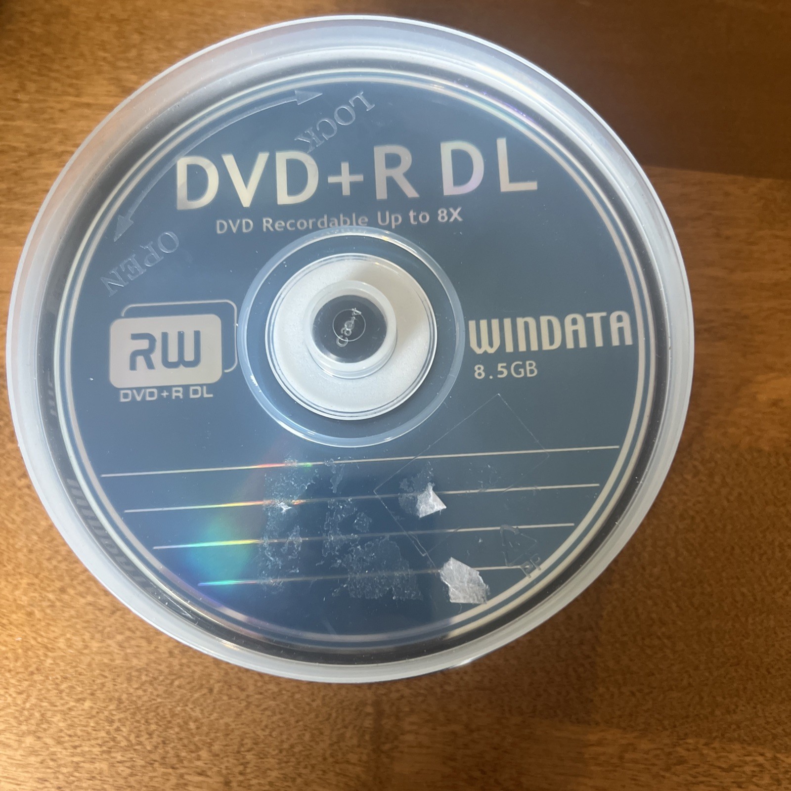 New 25 8X Blank DVD+R DL Dual Double Layer 8.5GB Windata Sealed