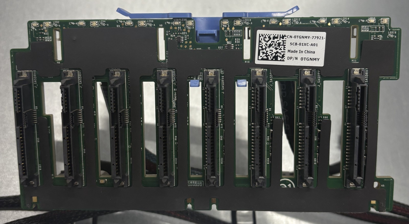 GENUINE DELL BACKPLANE 8 X 2.5 POWEREDGE R730 / TGNMY W/ CABLES / 123W8 / F037K