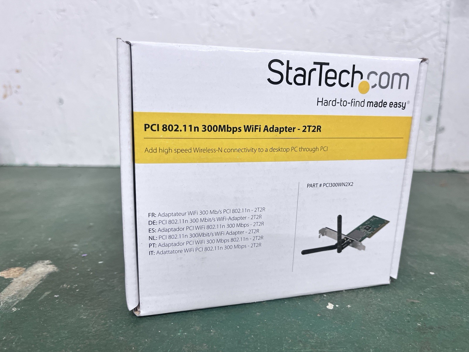 STARTECH.COM PCI300WN2X2 PCI 802.11N 300 MBPS WIFI ADAPTER 2T2R New In Box