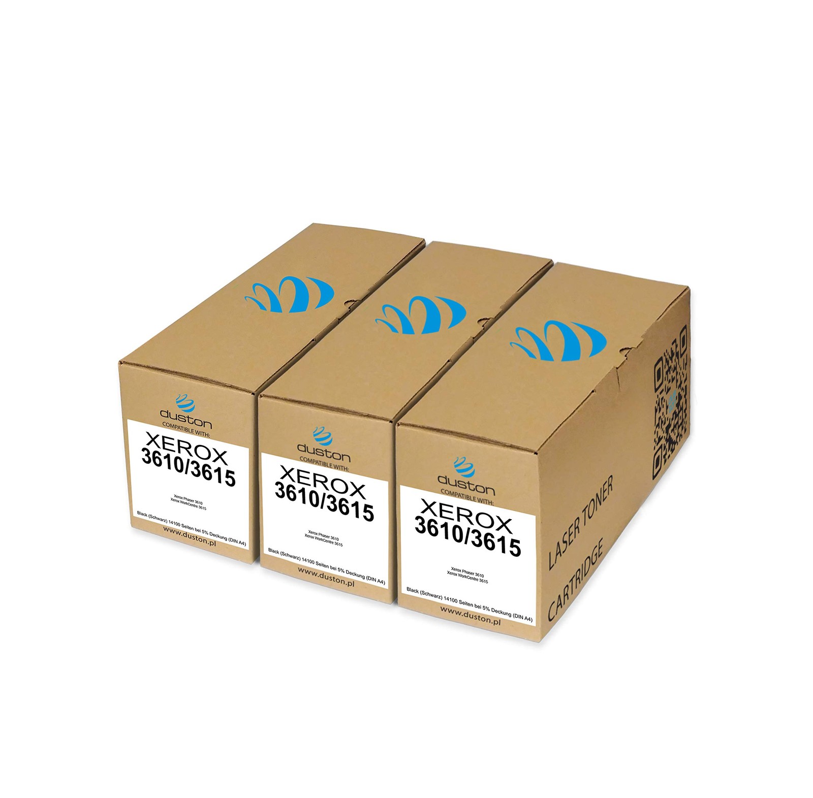 3X 3610/3615, 106R02723 Black Toner Compatible with Xerox Phaser 3610 WC3615