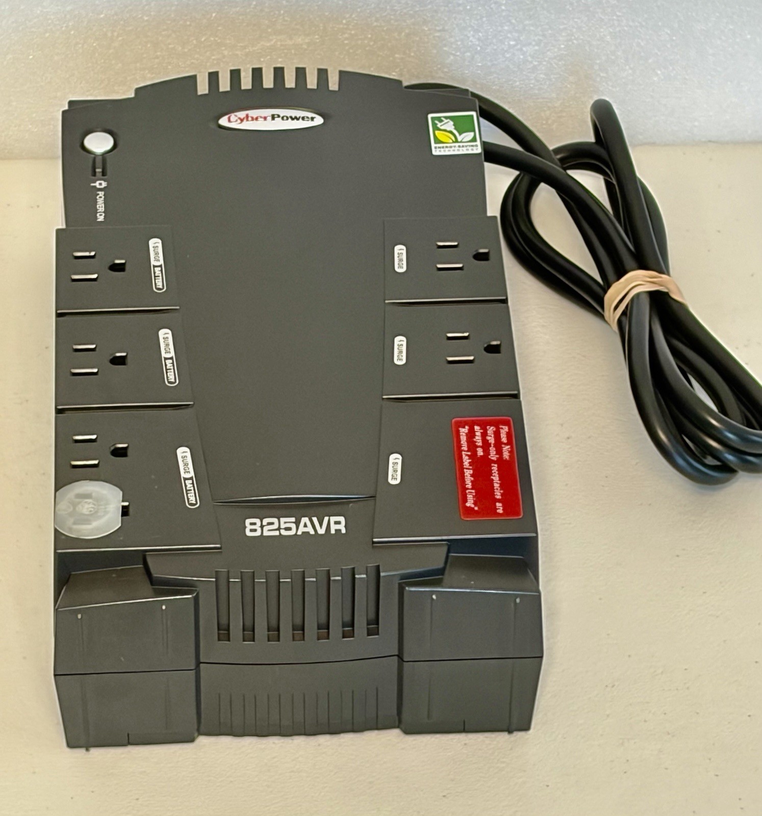 CyberPower 825AVR 825VA 450W UPS Battery Backup Surge Protector Tested Working