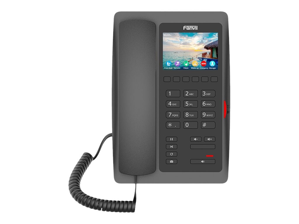 Fanvil H5W-Black H5W-Black---WiFi Hotel Phone SIP PoE Wi-Fi 5 Voip Phone