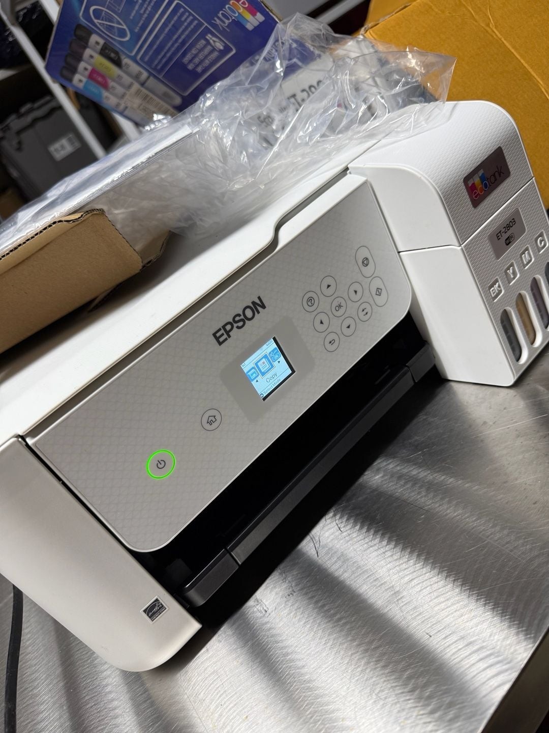 Epson EcoTank ET-2803 Wireless Color All-in-One Supertank Printer heads need to 