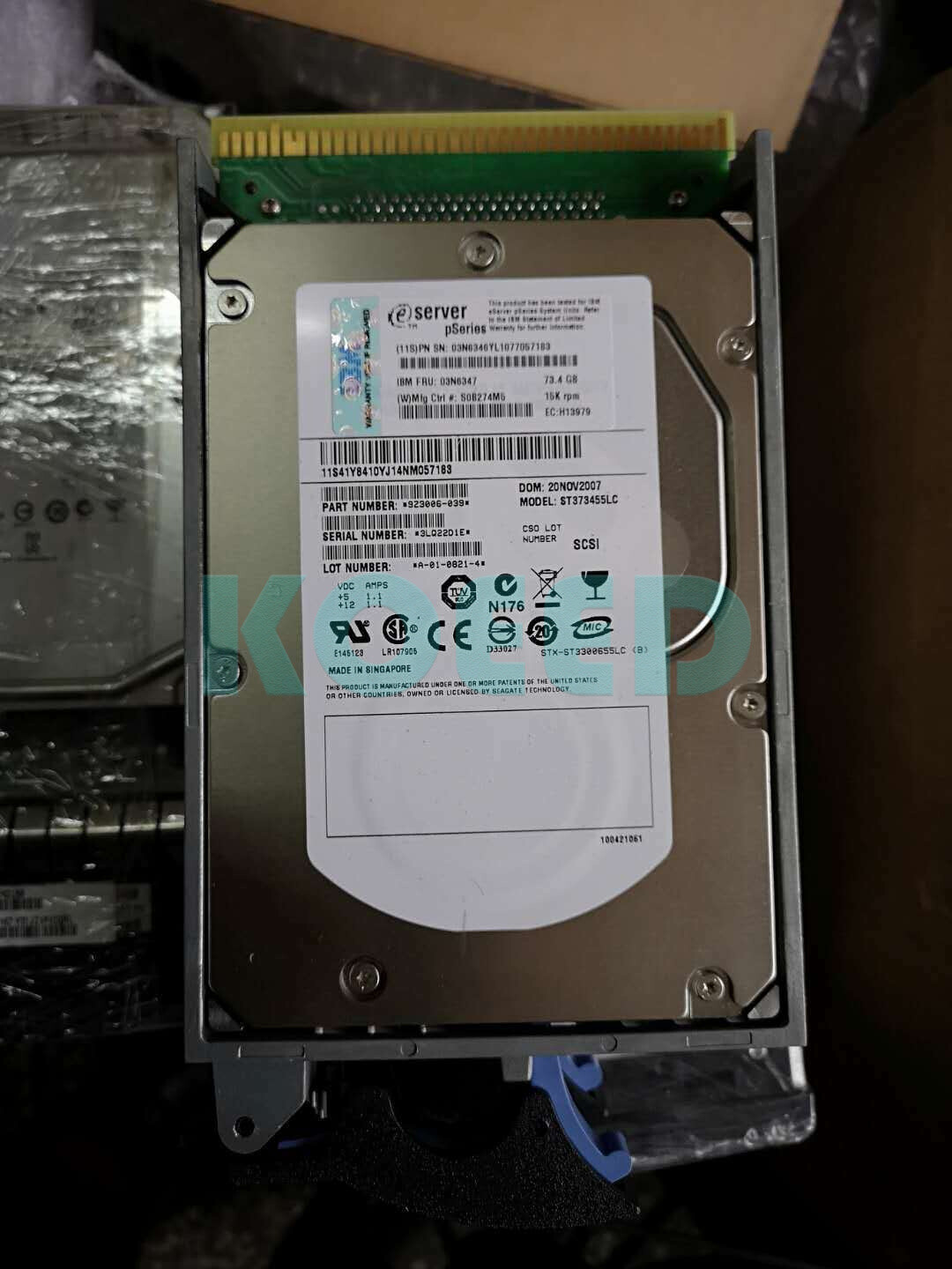 IBM 03N6347 ST373455LC 15K 73.4GB Internal 15K RPM 3.5" SCSI 80 pin hard drives