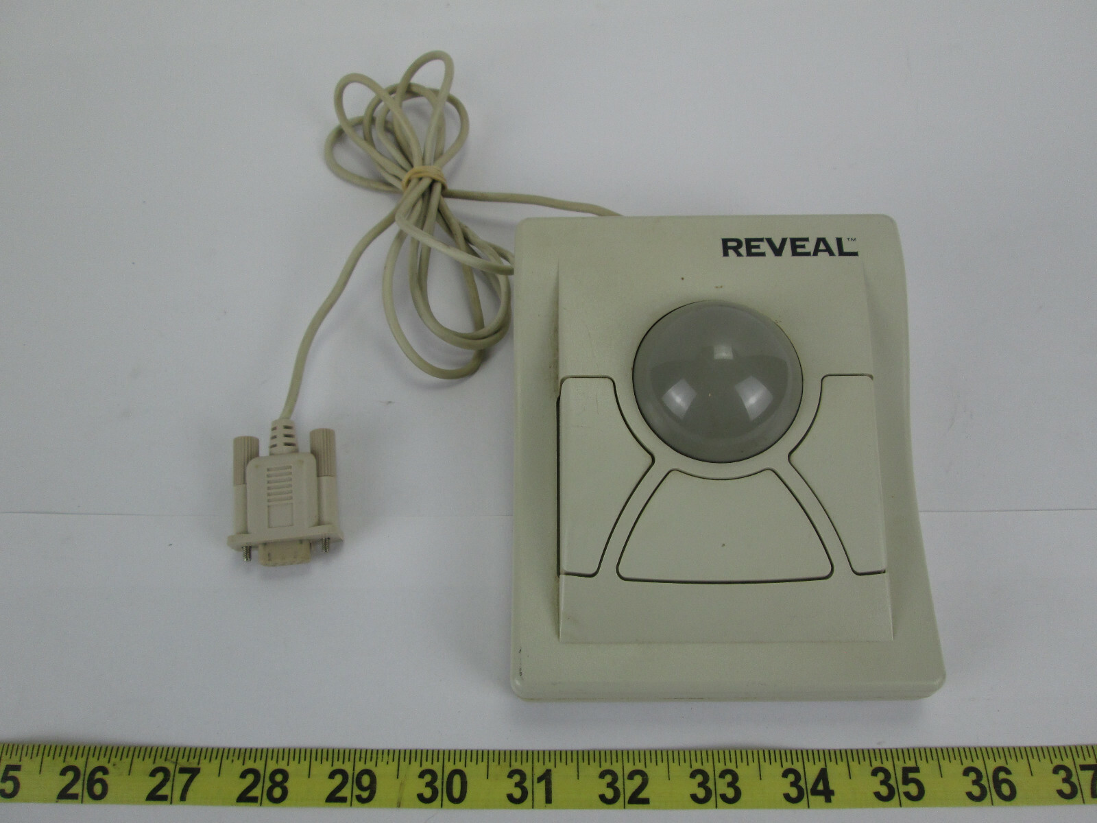 Vintage Reveal Trackball Roller Ball Mouse with 3 buttons Model RA010