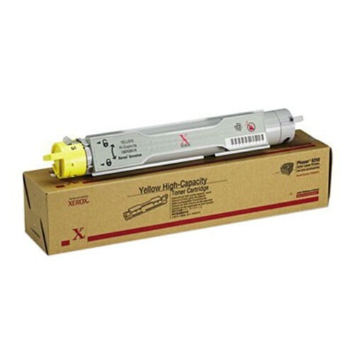 Xerox 106R00674 106R674 Phaser 6250 Yellow High Yield Toner Cartridge 8k